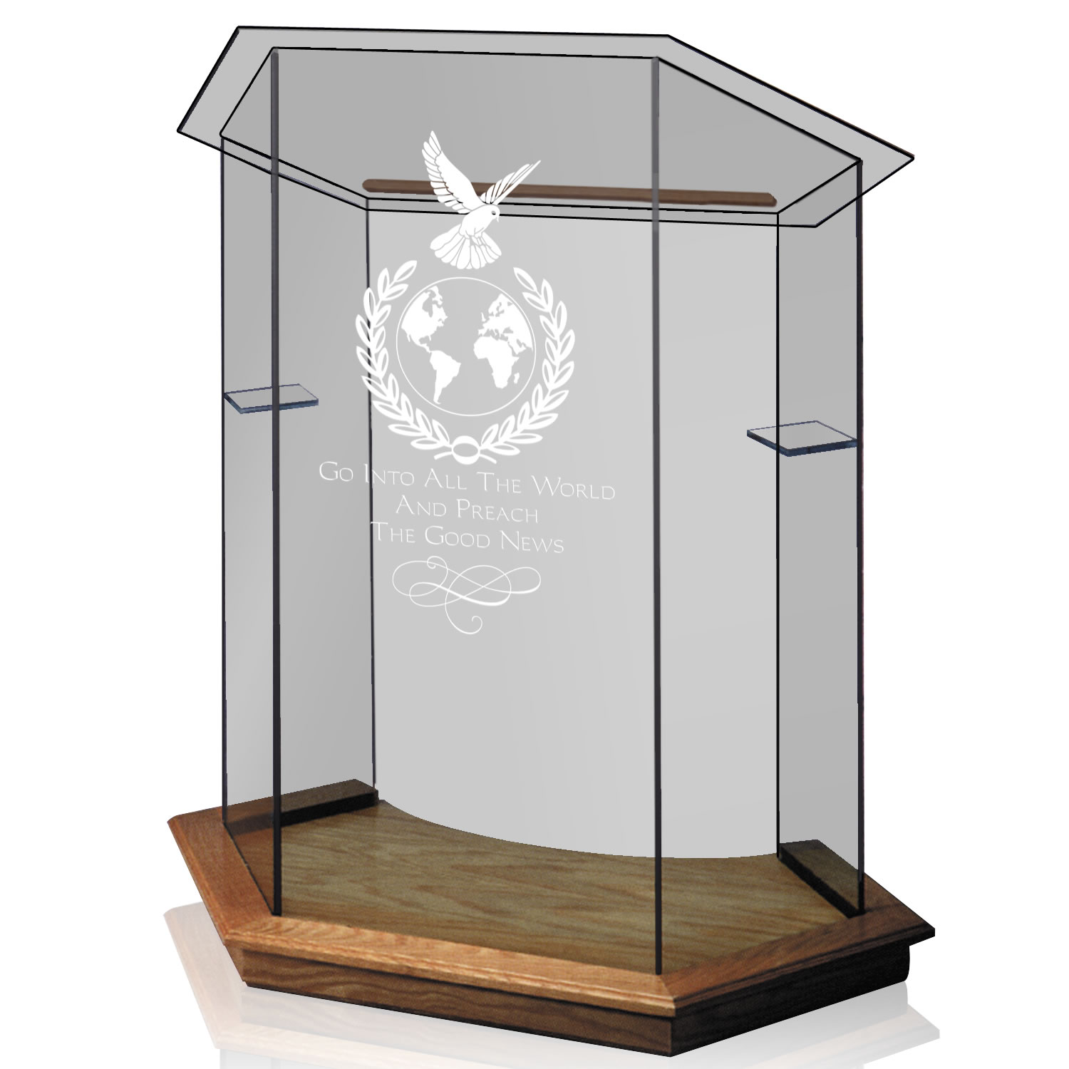 Foundation Pulpit - Clear Glass